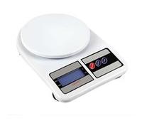 Balance de Cuisine Digitale 10 kg Max avec Écran LCD HD et Fonctions Tare Avizar Blanc