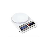 Balance de Cuisine Digitale 10 kg Max avec Écran LCD HD et Fonctions Tare Avizar Blanc
