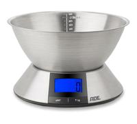 Balance De Cuisine Digitale - Ade - Hanna - Acier Inoxydable/plastique - 23 X 16,5 Cm- Inclus 3 Piles Aaa ADE