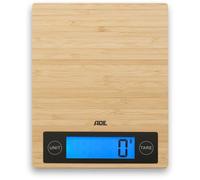 Balance de cuisine digitale - ADE - RAMONA - Bambou - 23 x 18 x 2 cm - Inclus 2 piles Cr2032