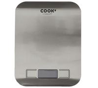 Lily Cook Balance culinaire KU6610 – 5 kg, précision 1 g, fonction TARE, écran LCD, inox gris