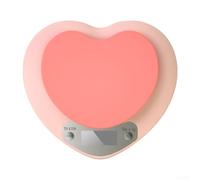 Balance de cuisine électronique avec écran LCD en forme de cœur Rose 5 kg