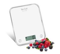 Balance de Cuisine Electronique de Precision TEFAL - BC5000V1 Optiss 5kg/1g Fonction Tare Conversion Liquide Ecran LCD Blanc