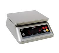 Balance de cuisine électronique Gram GX-6kg, LED, Inox et Plastique, 6kg max, Portable, Filtre électronique, Indicateur de batterie, Fonction de limites