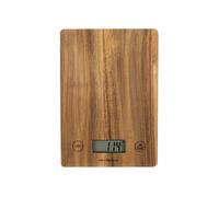 Balance de cuisine électronique - LIVOO - DOM492 - Plateau acacia - Max. 5 kg - 4 unités de mesure - Ecran LCD