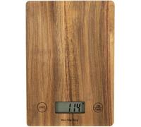 Balance de cuisine électronique - LIVOO - DOM492 - Plateau acacia - Max. 5 kg - 4 unités de mesure - Ecran LCD