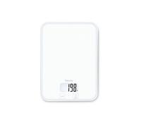 Beurer Balance de cuisine numérique KS 19 Pure White – 5 kg, graduation 1 g, piles inclus, blanc