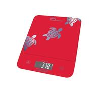 Balance de cuisine - LITTLE BALANCE - Happy Genius 10 USB-R - Portée 10kg / 1g - Eran XXL - Rouge - Motif tortue