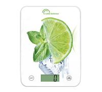 Little Balance Balance de cuisine 8034 Slim – 5 kg/1 g, plateau en verre trempé, extra-plate, citron