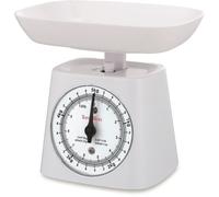 TERRAILLON - CLASSIC BASIC- Balance de cuisine mécanique, Sans piles, Capacité 5 kg, graduation 25 g, Bol amovible 0,5L, Tare manuelle, Blanc
