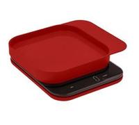 Rosti Mensura Balance de Cuisine - Pèse Aliment - Avec Bol et Fonction Tare - 16,5 x 20,3 x 3,5 cm, Rouge