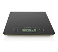 Nedis Balance De Cuisine Electronique Verre Trempé Poids Maximum 5 Kilos