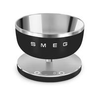 Smeg Balance de cuisine KSC01BLMWW – Bol inox, fonction tare, 5 kg, g/ml et lb.oz/fl.oz – Noir mat