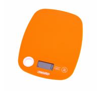 Mesko MS3159O Balance de Cuisine Électronique Balance Alimentaire Précision, Pese Aliment 5 Kg/1g, Écran LCD Fonction Tare, Mesure de Liquides, Multifonctionnel, Orange