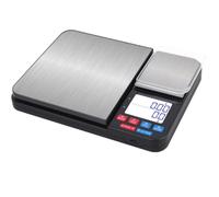 Balance De Cuisine Numérique Avec Double Plateaux De Pesée 10 Kg/1g Et 500g/0.01g