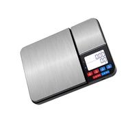 Balance de cuisine numérique avec plateaux en acier inoxydable, capacité de 10 kg, batterie rechargeable, écran LCD, écran LCD, balance de pesée alimentaire rechargeable