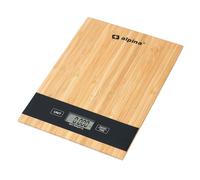 Balance de Cuisine Numérique en Bambou jusqu à 5Kg Précis Beige
