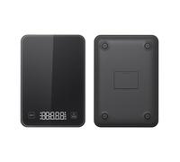 Balance de cuisine numérique en verre trempé pour la préparation des repas - Quatre unités de mesure Gfm812 (noir, A)