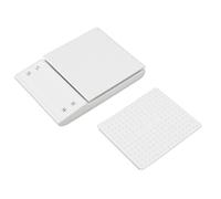 Balance de cuisine numérique, haute précision, alimentée par batterie, électronique pour bijoux, affichage LED (Blanche)