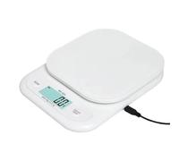 Balance de cuisine numérique LCD 3 kg/7 kg, avec batterie et chargement USB, mesure des grammes, for la cuisson pâtisserie(Rechargeable,3kg 0.1g)