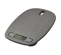 Balance de cuisine numérique murale - acier inoxydable - capacité maximale de 10 kg - précision de 1 g - 6 unités - piles incluses