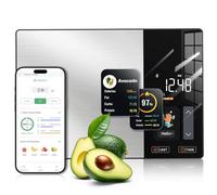 Balance de Cuisine Nutritionnelle Intelligente avec Écran TFT - Suivi des Calories, Protéines, Glucides & Lipides, Compatible App, 23 Nutriments, Balance Digitale Précise pour Meal Prep & Fitness