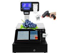 Balance De Cuisine ProfessionnelleÉchelle de prix pour étiquettes commerciales, impression à double affichage, calcul électronique pour le marché de la viande et des fruits