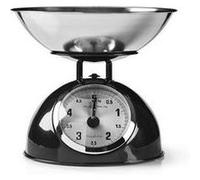 Balance de cuisine rétro analogique métal noir nedis Noir G