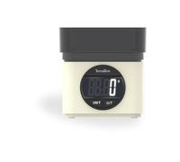 Terraillon Balance de cuisine électronique BA22 Mythique – Design rétro, Grand écran LCD, Crème