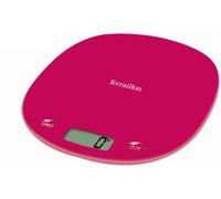 TERRAILLON - MACARON ONE - Balance de cuisine électronique, design moderne et plateau Mat, Capacité 3 kg, graduation 1 g, Poignée intégrée, Rose fushia