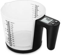 Balance de cuisine Verre doseur 3kg 1200ml KV310 Noir