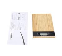 Balance De Cusine Affichage à Led De Bambou De Balance De Cuisine Électrique Faisant Cuire La Balance De Pesée De Nourriture