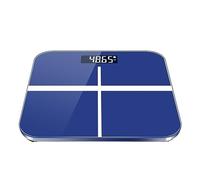 Balance De Graisse Corporelle Pèse-personnes Salle Bain Électronique Intelligente BMI Analyseur Composition Numérique Écran LCD Compatible Bluetooth PréCis Et Facile(Sapphire blue)
