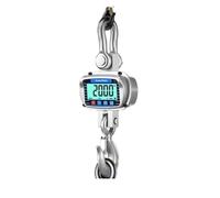Balance de grue industrielle, 5000KG 3T LCD numérique suspendu robuste balance de grue outils de pesage thermo-hygromètre(5000KG silver)