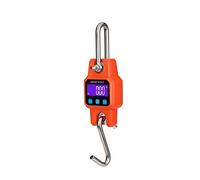 Balance de grue Klau portable rechargeable 300 kg - Balance numérique robuste à suspendre - Affichage LED avec rétroéclairage - Orange - Pour la maison, la ferme, la chasse, l'extérieur
