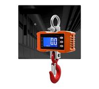 Balance de grue numérique 1000Kg/500Kg suspendue Portable robuste rétro-éclairage échelles à crochet industriel unité changement balance pesée Artisans ou Ouvriers(LCD 500KG Orange)