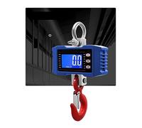 Balance de grue numérique 1000Kg/500Kg suspendue Portable robuste rétro-éclairage échelles à crochet industriel unité changement balance pesée Artisans ou Ouvriers(LCD 1000KG Blue)
