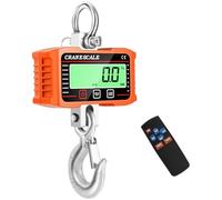 Balance de grue numérique, balance électronique suspendue 2000 kg 4400 lb, balance suspendue industrielle avec capteur précis, mini balance LCD portable avec crochet pour usine de ferme de chasse
