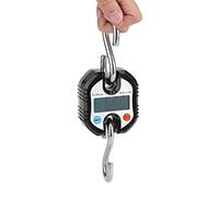 Balance de grue professionnelle portative de Digital 150 kilogrammes, balance électronique de pesage de boucle d'échelle accrochante de crochet électronique miniature pour le pesage de bagage(Noir)