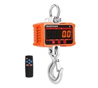 Balance de grue robuste suspendue numérique de 500 à 2000KG, en aluminium, rétro-éclairage LCD, balances à crochet industrielles pour Garage Ferme(1000kg)