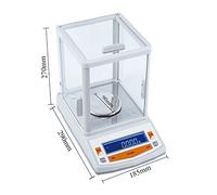 Balance de Laboratoire, Balance d'analyse Solide 100/200/300 x 0,001 g 1 MG, Balance numérique électronique de précision avec Pare-Brise (200 g 0,001 g 2)