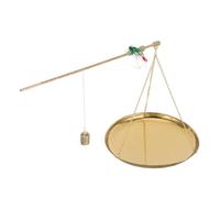 Balance de Médecine Chinoise 250g Cuivre à Levier | Mécanisme Classique à Tige, Précision Élevée, Design Élégant Antique, Usage Pharmaceutique et Préparation de Thé
