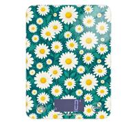 Balance de mesure portable pour aliments Motif floral vintage Bleu 5 kg/5 g (scénario) avec 4 unités pour régimes régimes báscula para cocina