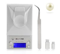 Balance de milligramme numérique, 10g/0.001 Balance électronique de bijoux avec éplucheur et poids haute précision pour la mesure