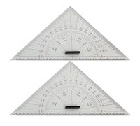 Balance de navigation en acrylique - Ensemble d'outils de dessin, 2 pièces de 300 mm avec gravure de précision | Instrument de mathématiques géométriques pour bateaux, yachts, navires, salle de classe