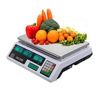 Balance de pesée de fruits, balance de pesée industrielle, balance de poids de produits de viande alimentaire, 40 kg-1 g pour le marché des agriculteurs, écrans LCD à double écran,