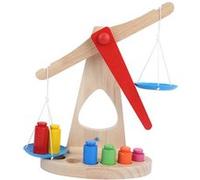 Balance de Pesée en Bois enfant Jouet d'enseignement des Mathématiques G