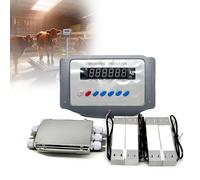 Balance De Plateforme Électronique,Kit De Balance Animale Avec Indicateur De Pesée,Kit De Balance Pour Bétail Avec Boîtier De Connexion À 1 Fil,Robuste,Balances De Sol Pour Animaux,Vaches(0.5 T)