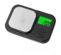Balance de poche compacte 500 g avec écran LCD Noir | 0,01 g haute résolution, 500 g de poids maximum, idéal pour l'or, les bijoux, les pièces de monnaie, mesure précise