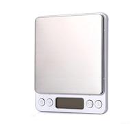 Balance de poche électronique 0,01 g-3000 g avec plateforme en acier inoxydable, fonction tare, mode comptage et mise hors tension automatique pour laboratoire ou cuisine (0,1 g-3000 g)